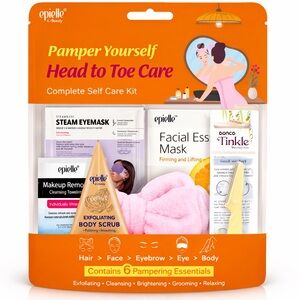 NEW Epielle Pamper Yourself Head-to-Toe Care Kit | 6pc Spa Gift Set | NIP